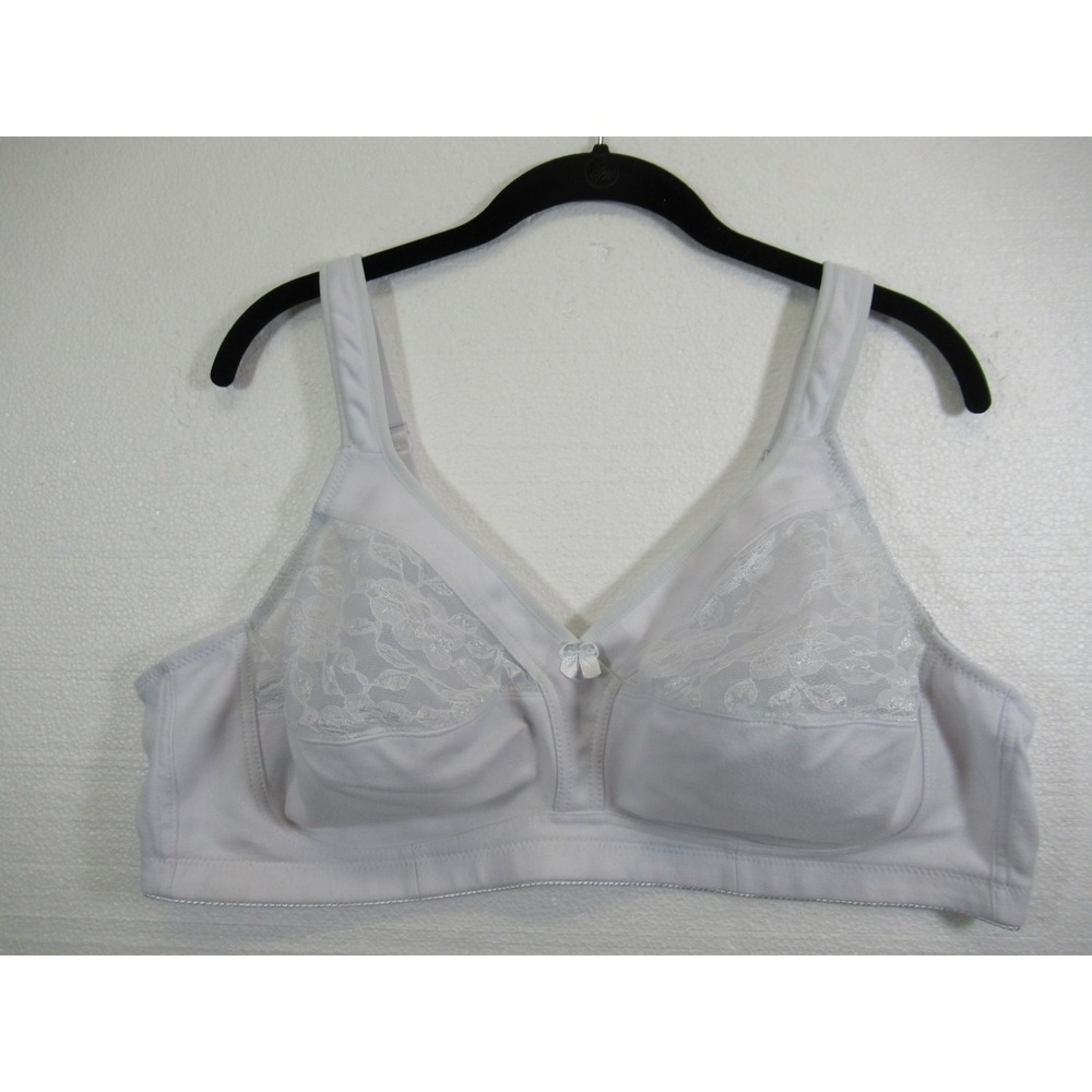 Plusform Instant Shaping Cotton Unlined Bra 50C White Wireless 16041